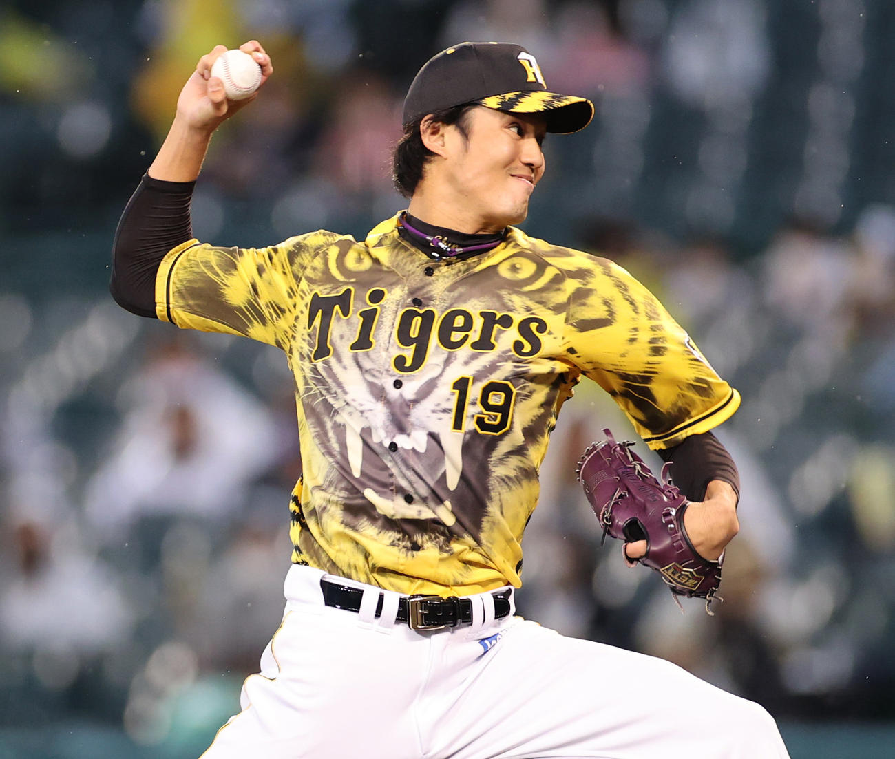 阪神対ヤクルト　阪神先発の藤浪（撮影・清水貴仁）