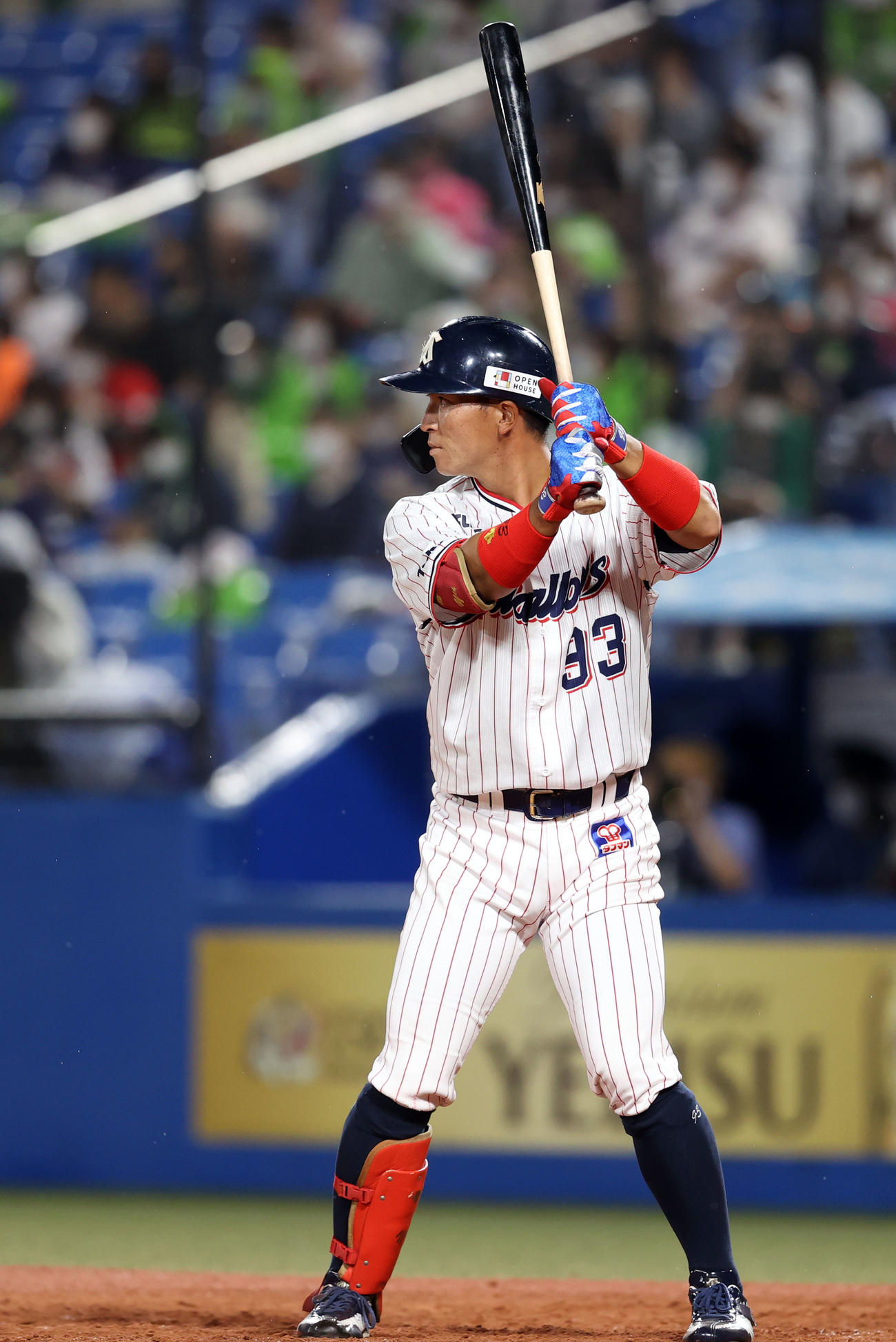 2020年10月4日の広島戦でプロ初打席に立つ松本友