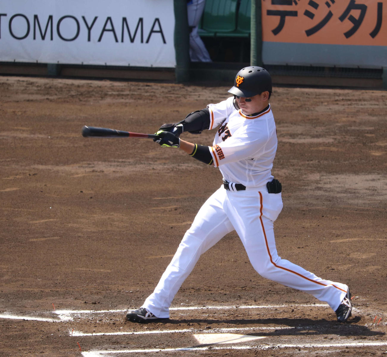 巨人対西武　「2番中堅」で実戦復帰した巨人丸佳浩（撮影・小早川宗一郎）
