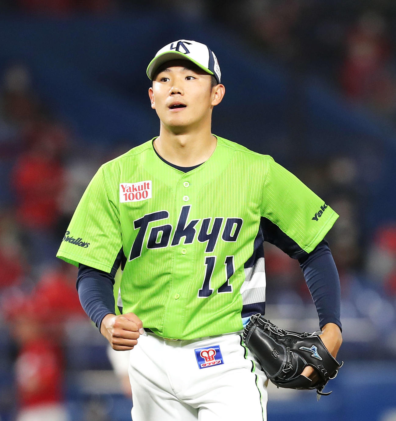 ヤクルト奥川（2021年4月8日撮影）