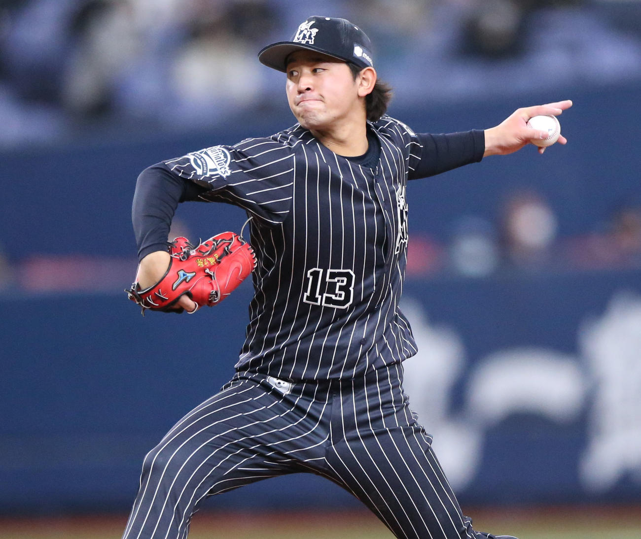 宮城大弥（2021年4月18日撮影）