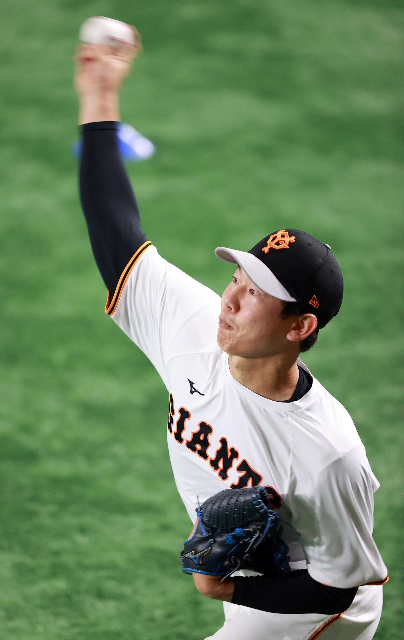 キャッチボールする畠（2021年4月25日）