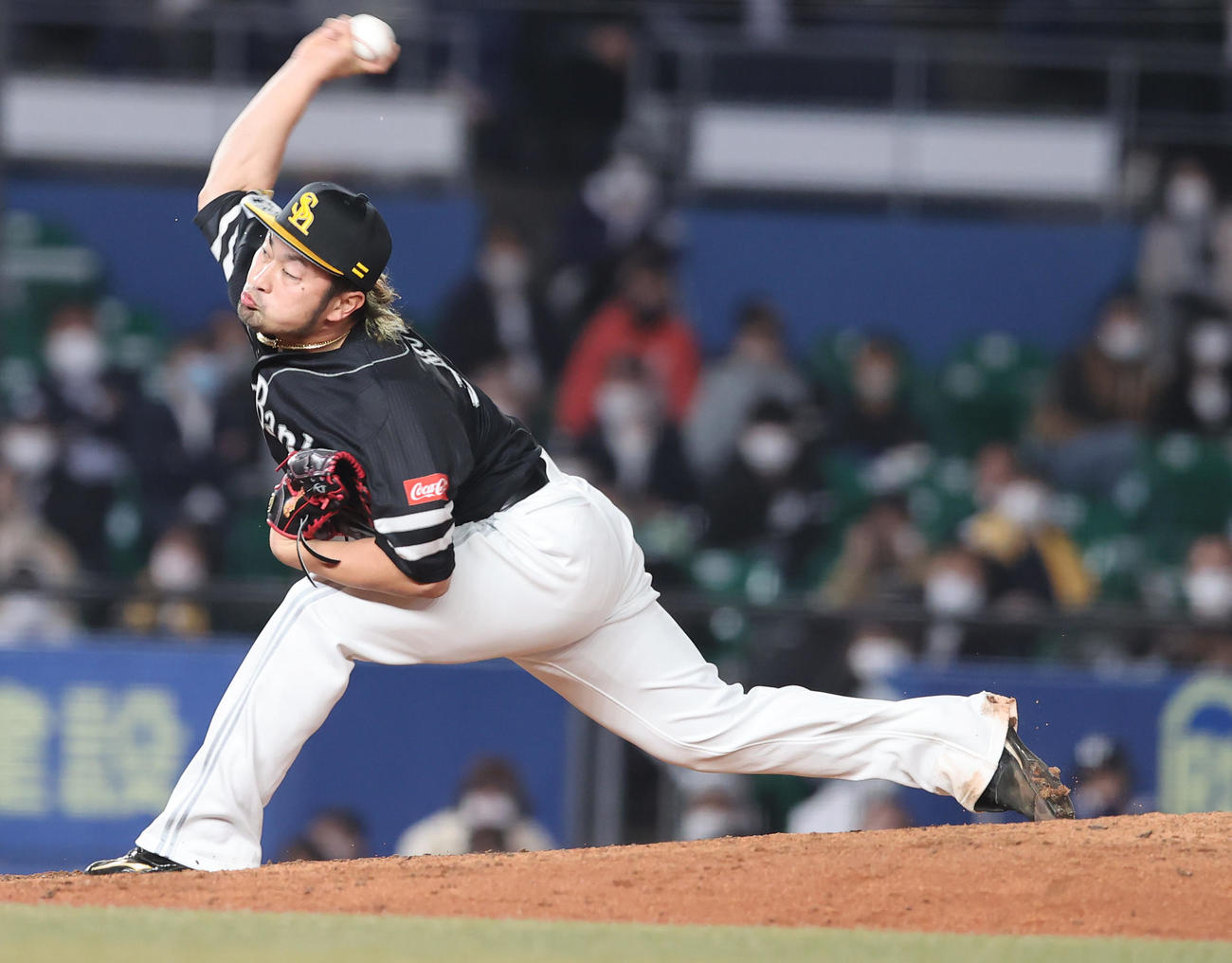 ソフトバンク森唯斗（2021年4月23日撮影）