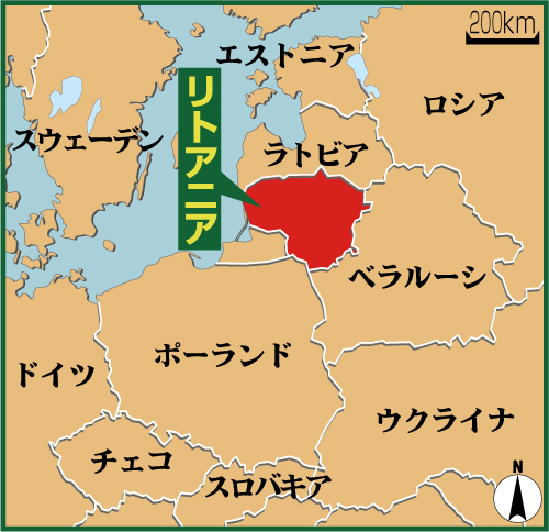 リトアニア地図