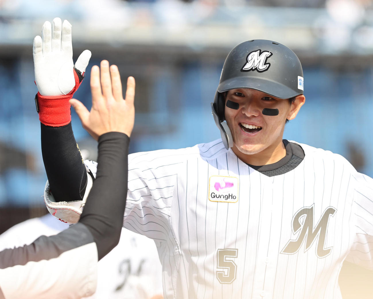 ロッテ安田尚憲（2021年4月25日撮影）