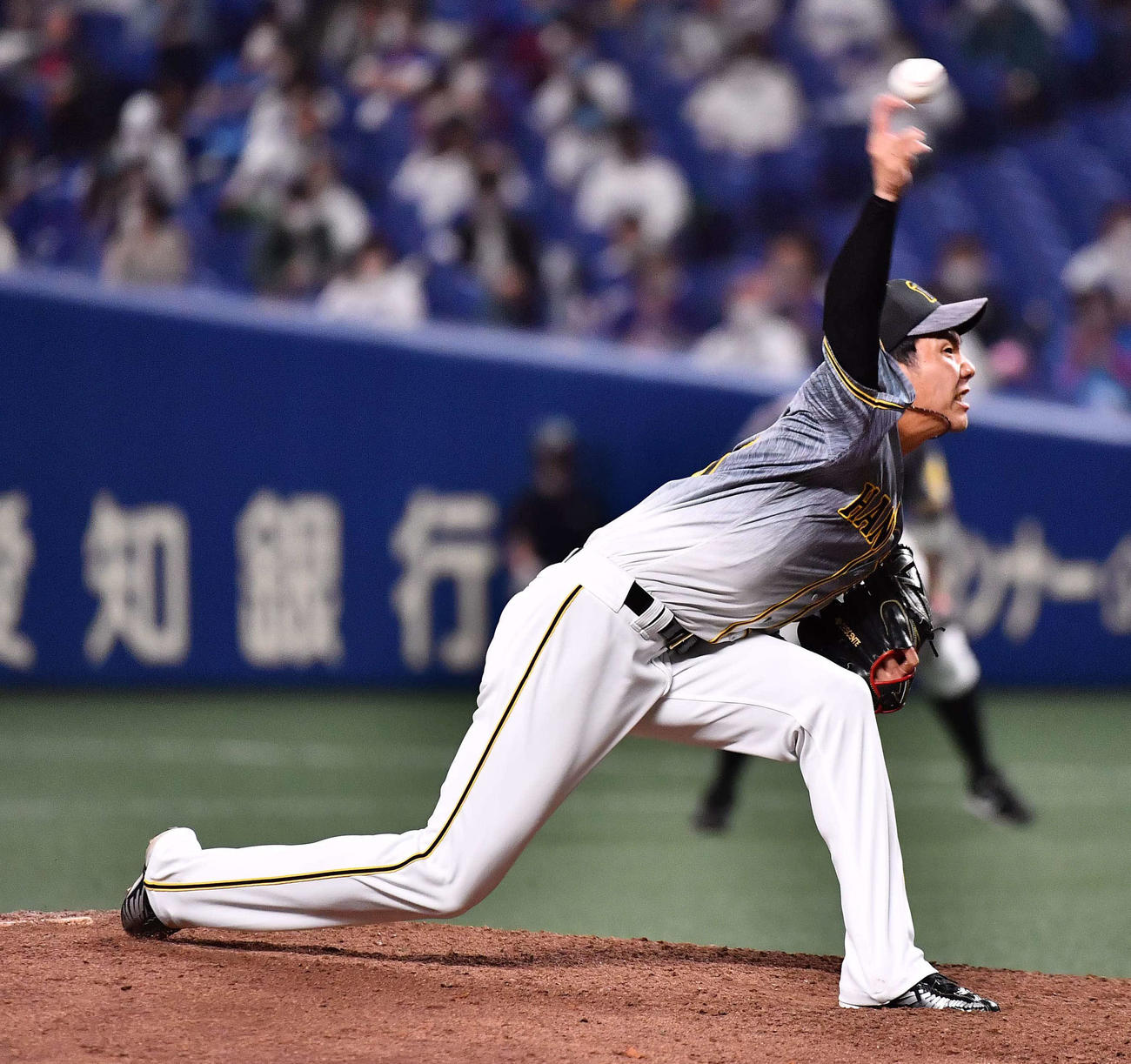 中日対阪神　阪神2番手の小野（撮影・上田博志）