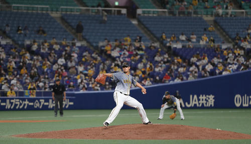 中日対阪神　中日戦に先発し力投する阪神チェン（撮影・前田充）