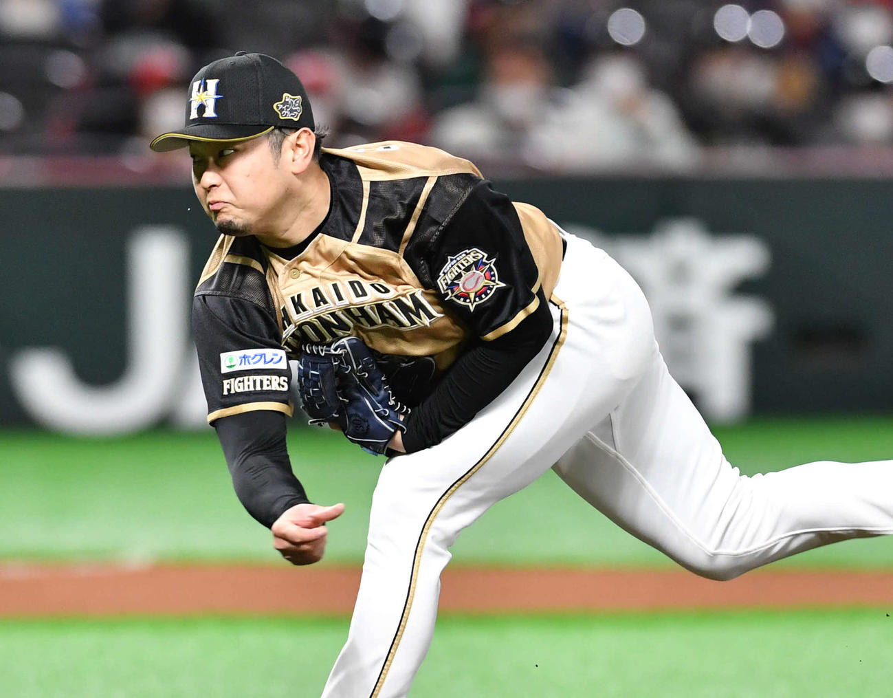 ソフトバンク対日本ハム　日本ハム先発の池田（撮影・岩下翔太）