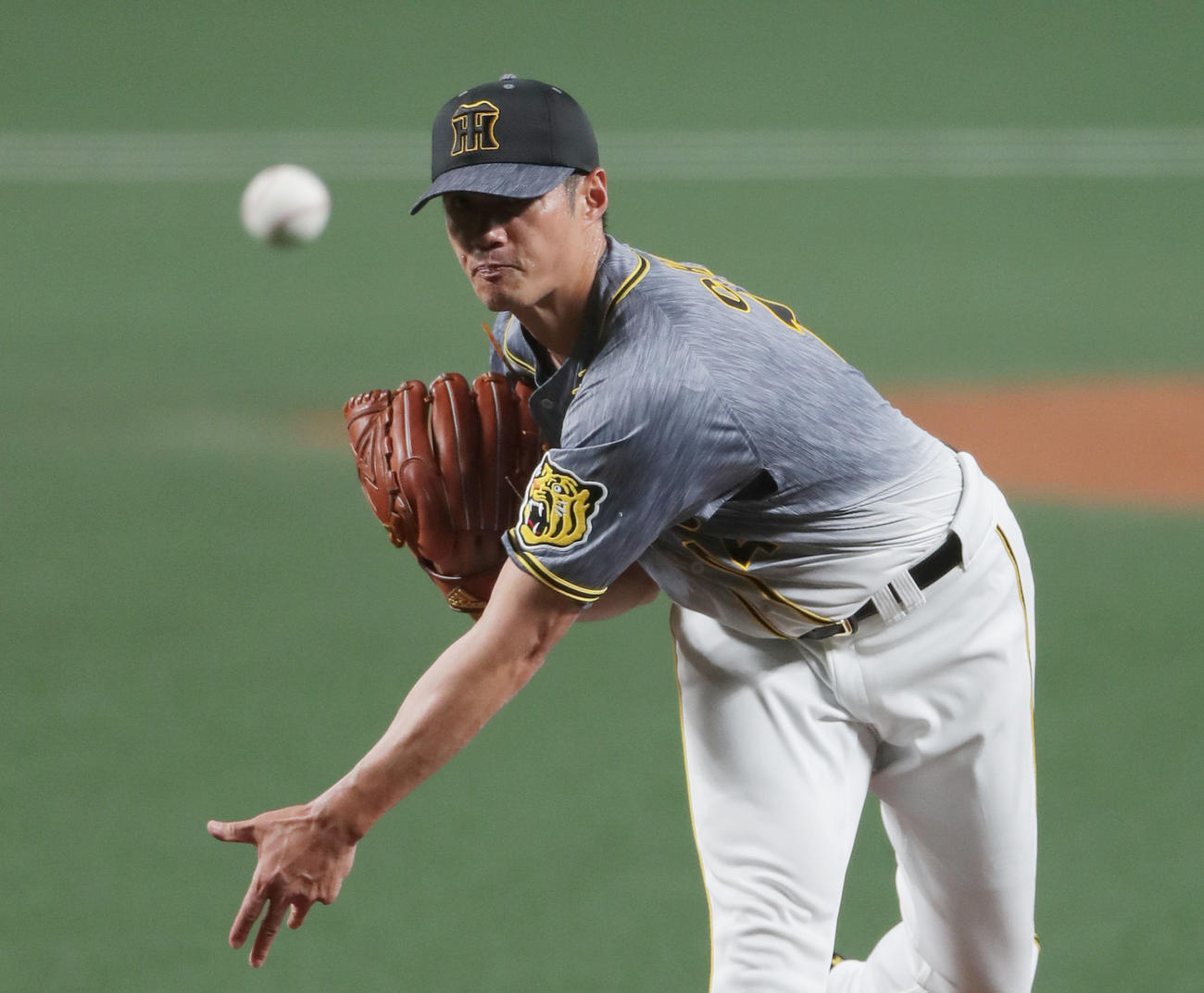 中日対阪神　6回を1失点と好投する阪神先発のチェン（撮影・前田充）