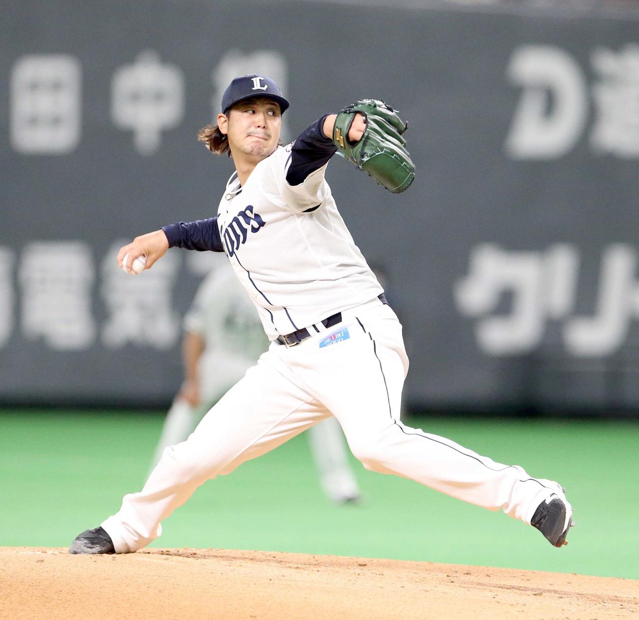 日本ハム対西武　西武先発の高橋光成（撮影・佐藤翔太）