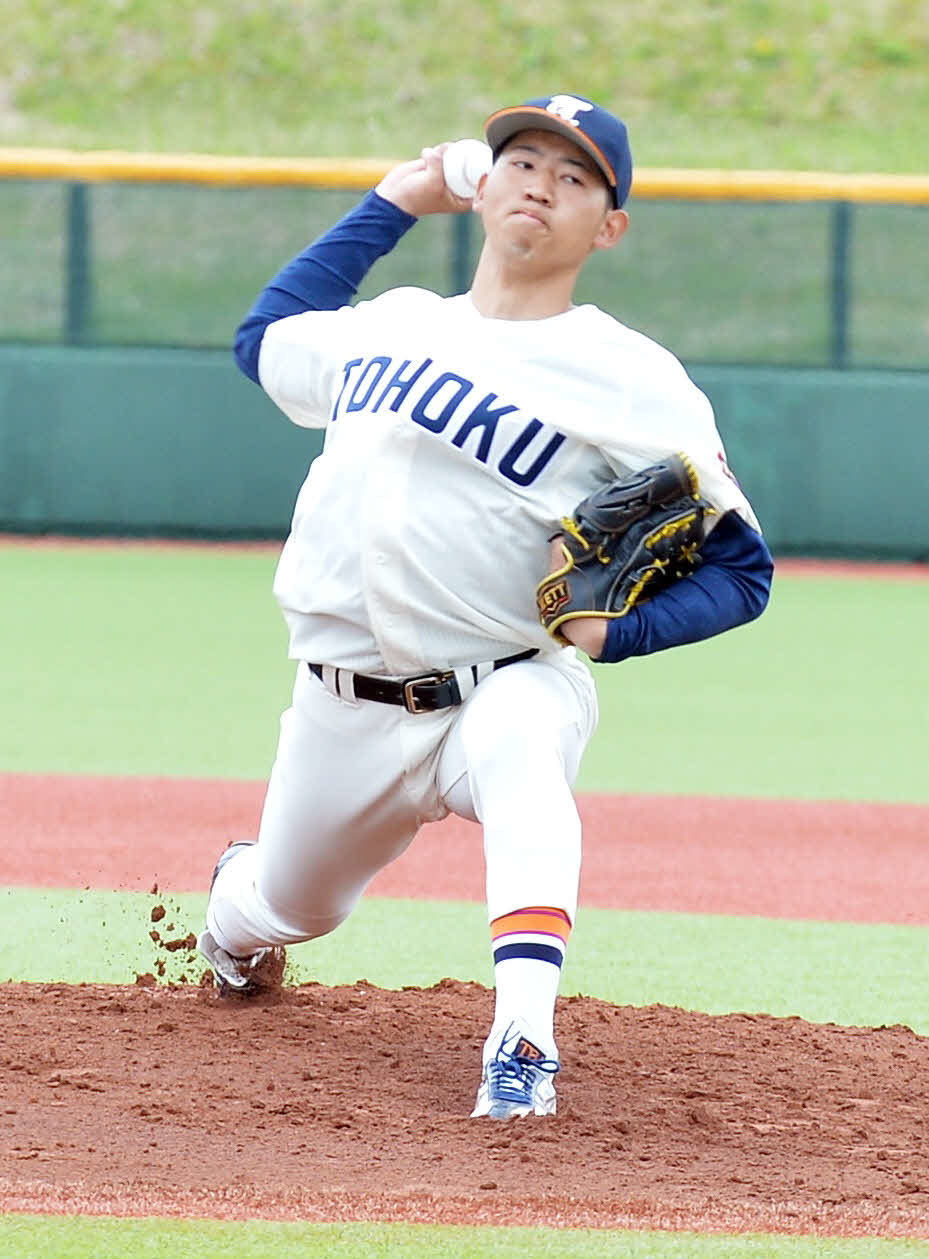 6回で11個の三振を奪った東北福祉大・椋木