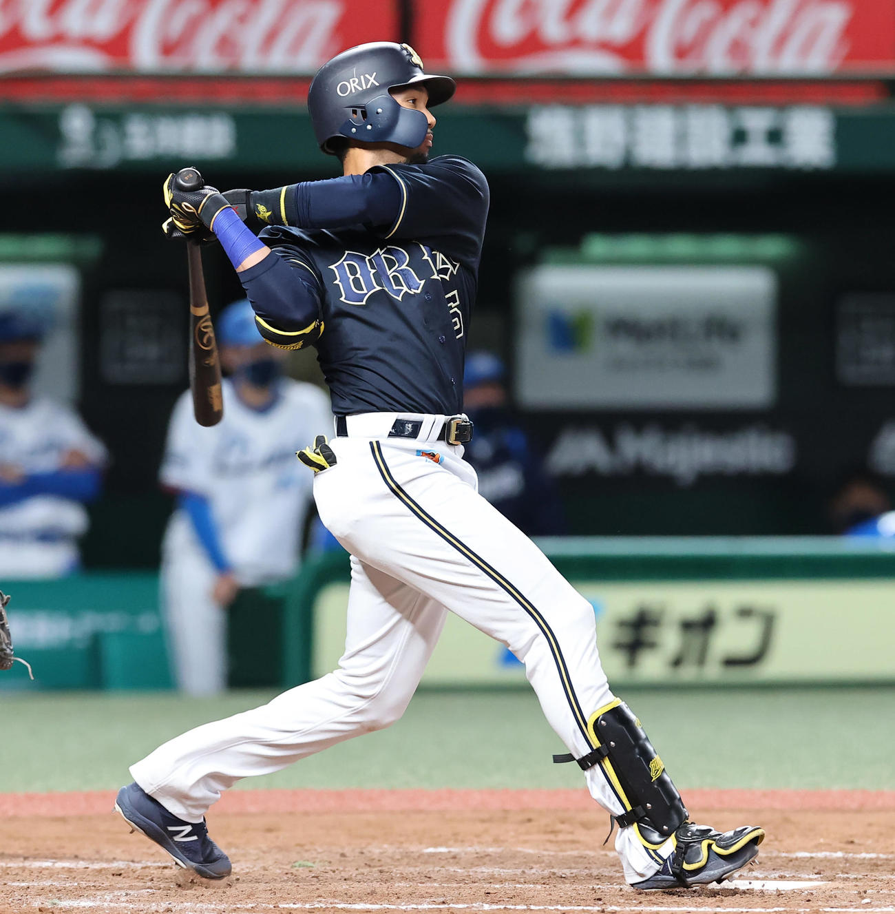 西武対オリックス　8回表オリックス2死二、三塁、ランニング本塁打を放つ宗（撮影・垰建太）
