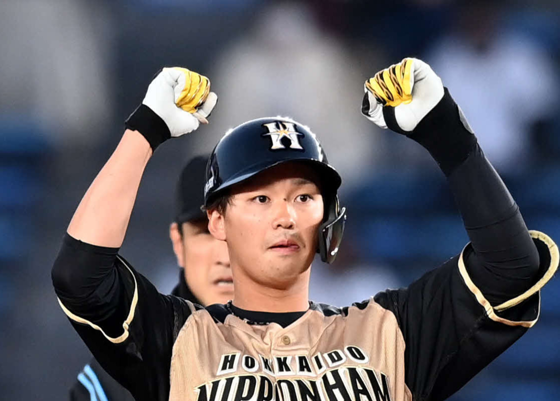 日本ハム石川亮（21年4月撮影）
