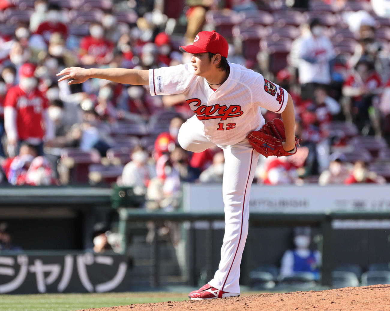 広島対巨人　9回表巨人、広島四番手の大道（撮影・加藤孝規）