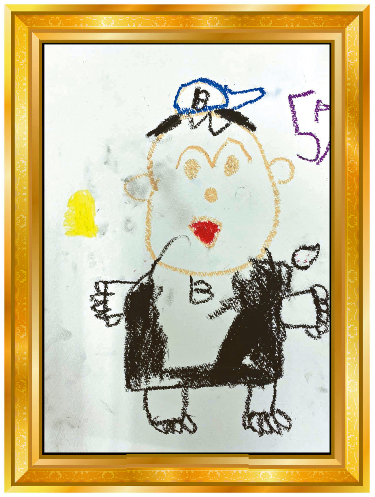 オリックス山田5歳長男の似顔絵