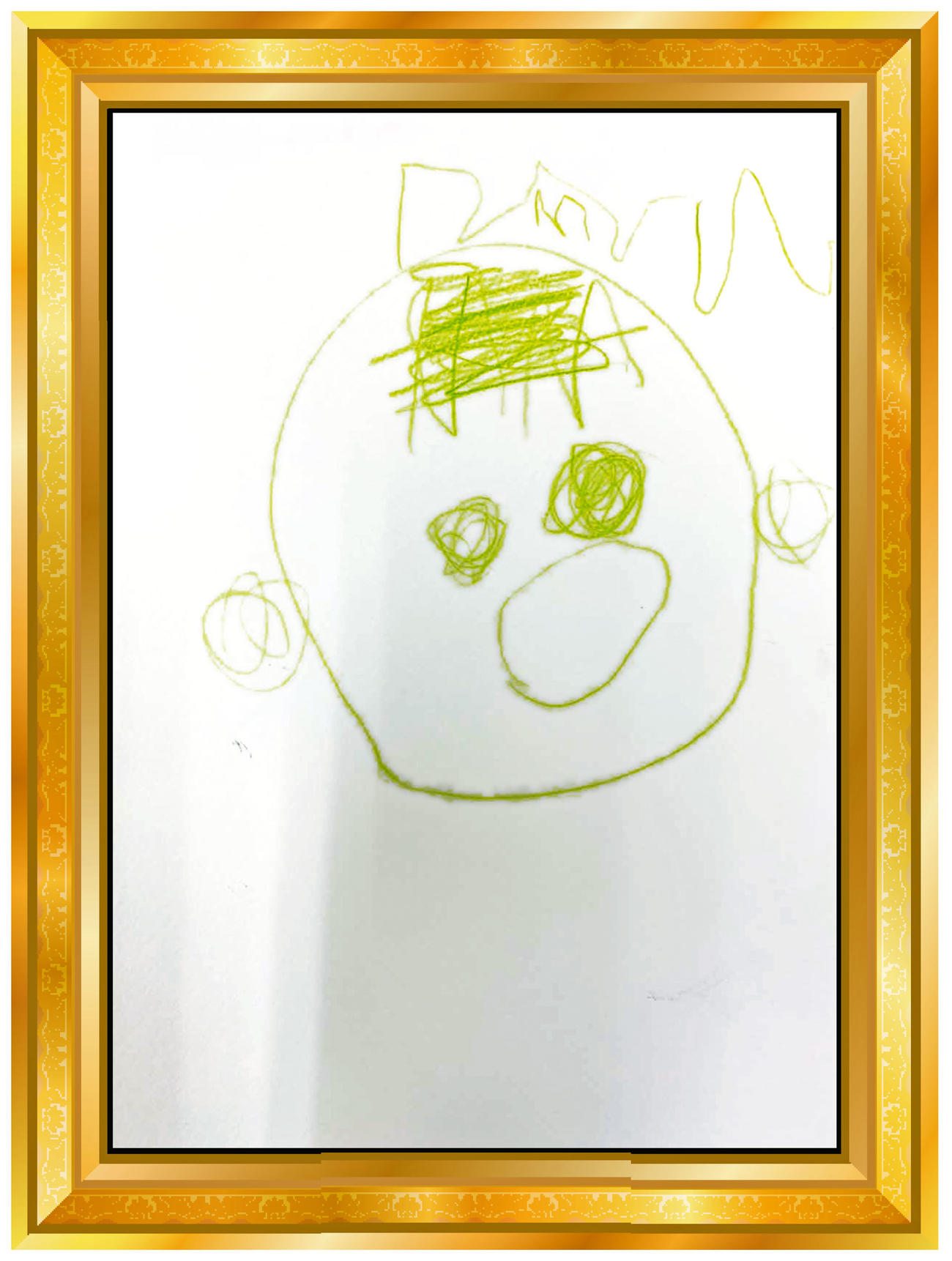 オリックス山田4歳次男の似顔絵
