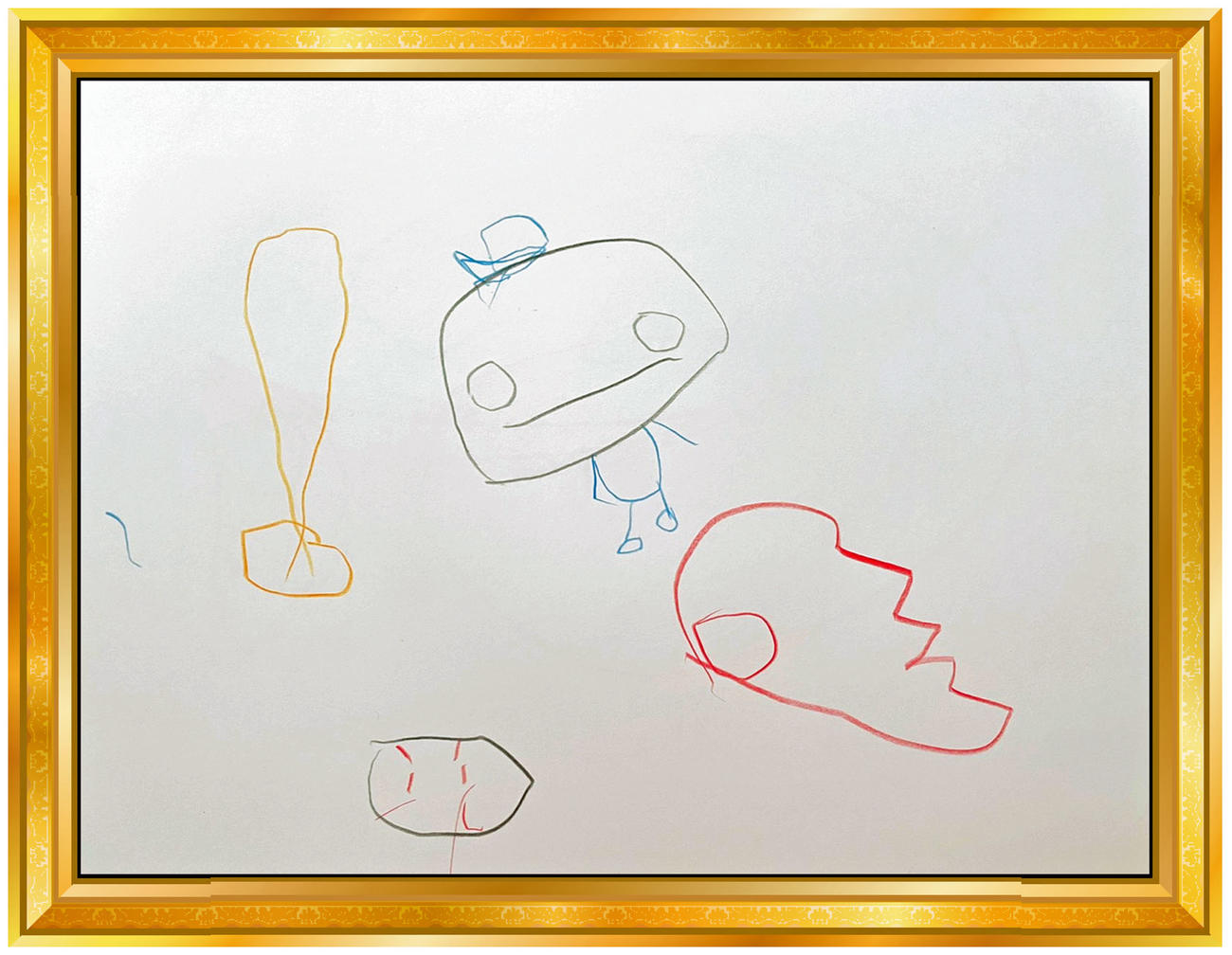 西武森脇4歳長男の似顔絵