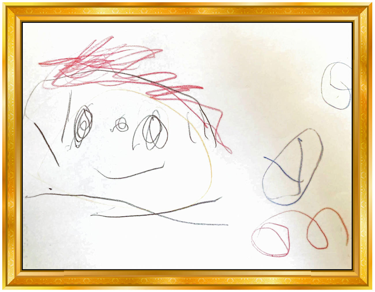 楽天酒居2歳長男の似顔絵