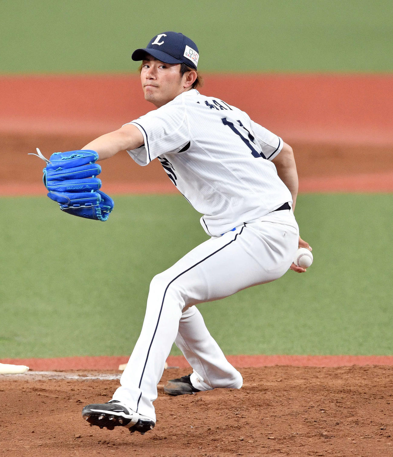 西武対オリックス　西武先発の今井（撮影・滝沢徹郎）