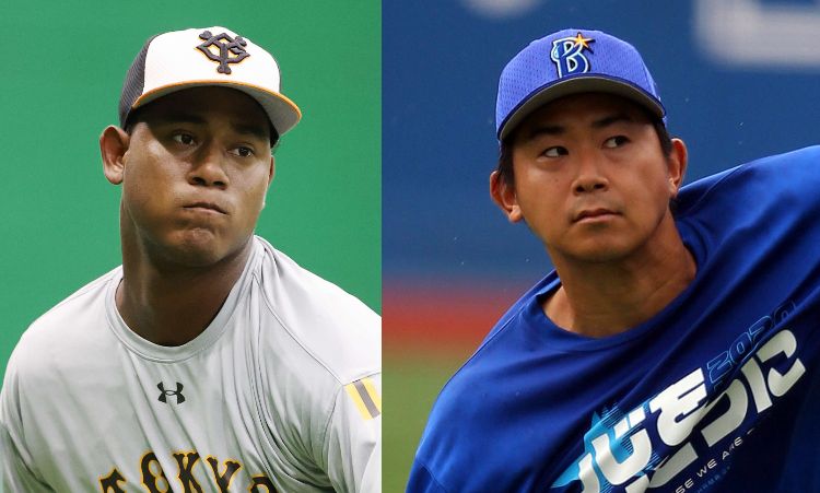 巨人メルセデス（左）とＤｅＮＡ今永