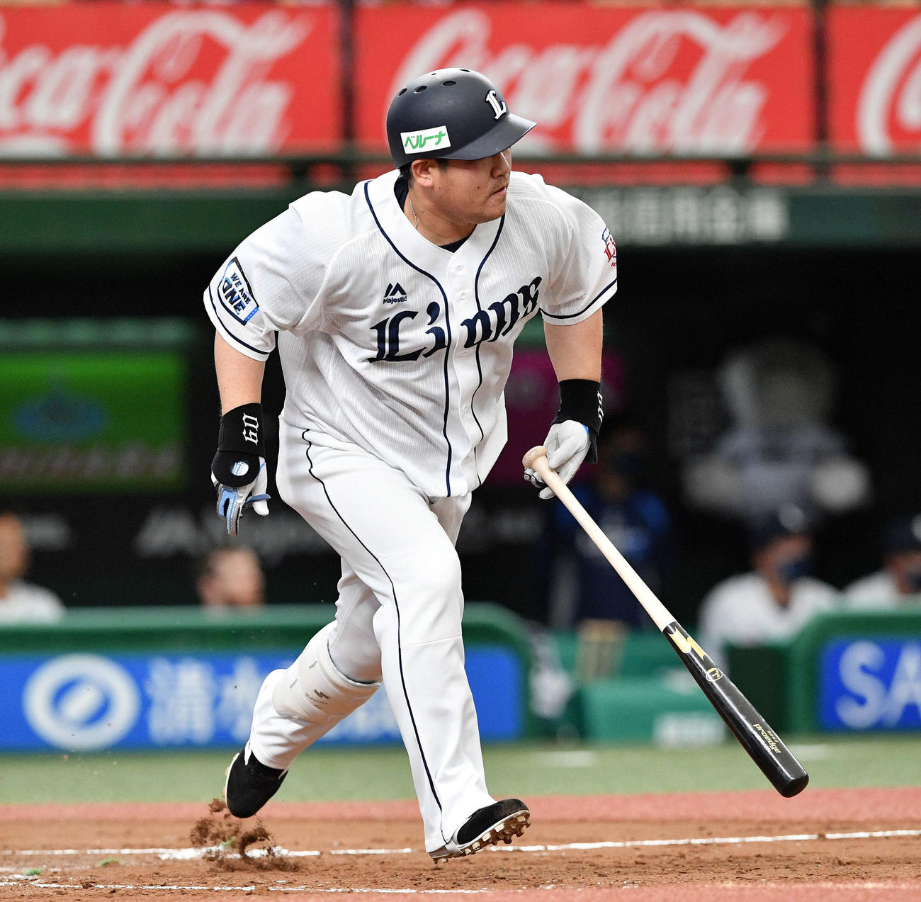 西武対オリックス　3回裏西武1死三塁、中村は右前適時打を放つ（撮影・滝沢徹郎）
