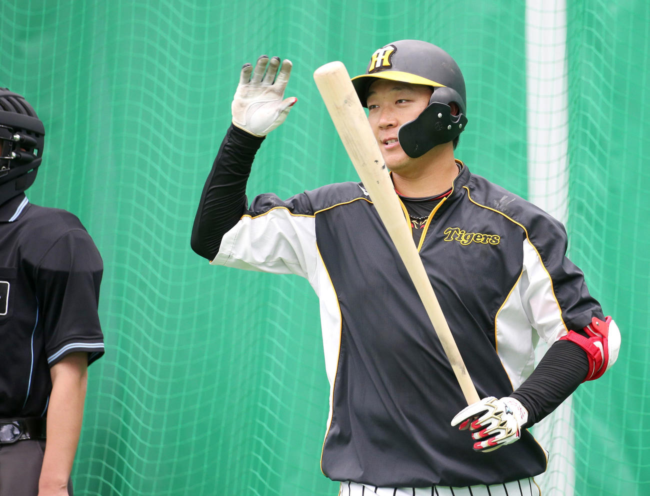 阪神大山悠輔（2021年2月14日撮影）