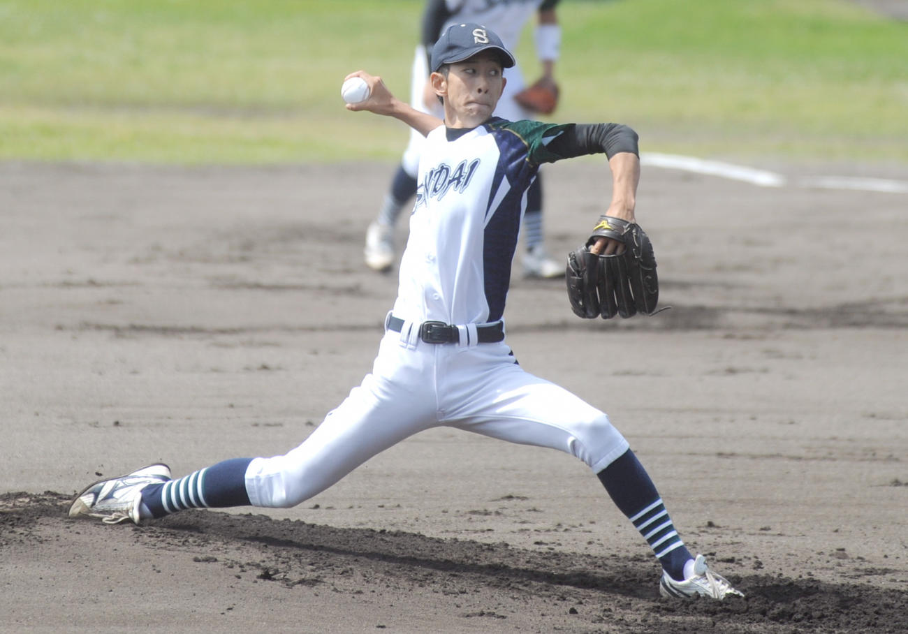 10回1／3を無安打、自責点0ながら敗戦投手となった静岡産・武藤