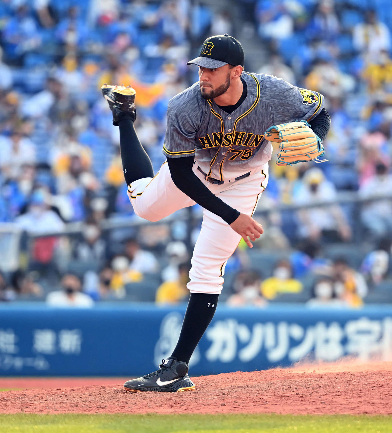 DeNA対阪神　9回からマウンドに上がった阪神スアレス（撮影・たえ見朱実）