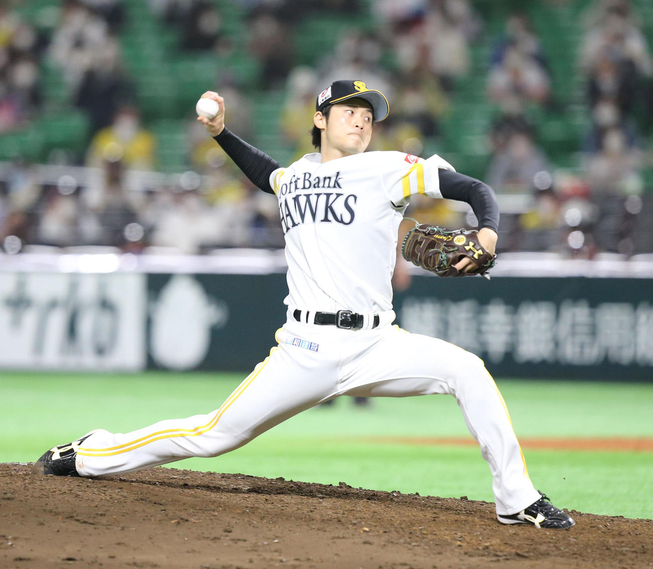 ソフトバンク高橋純平（2021年4月2日撮影）