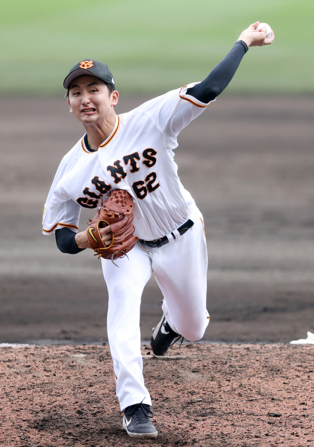 巨人横川凱（2021年2月27日撮影）