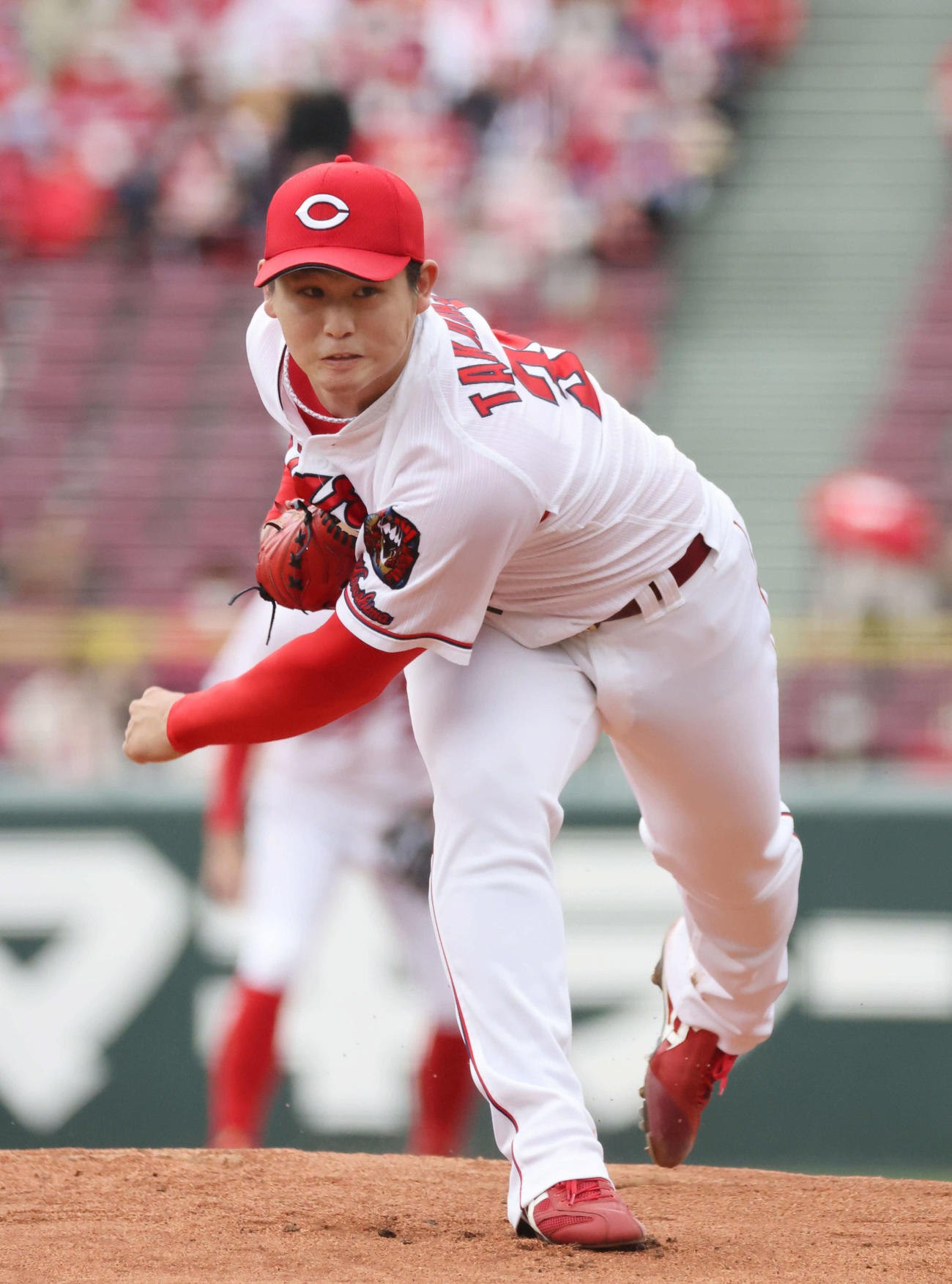 好投する広島高橋昂（2021年5月5日撮影）