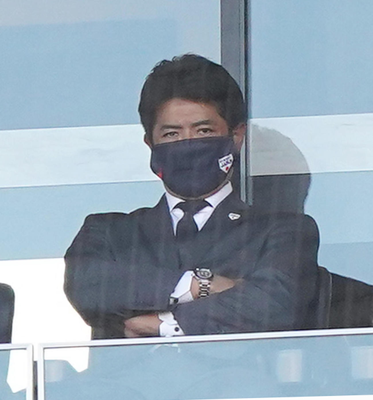 楽天対西武戦を視察する侍ジャパン稲葉監督（撮影・菅敏）