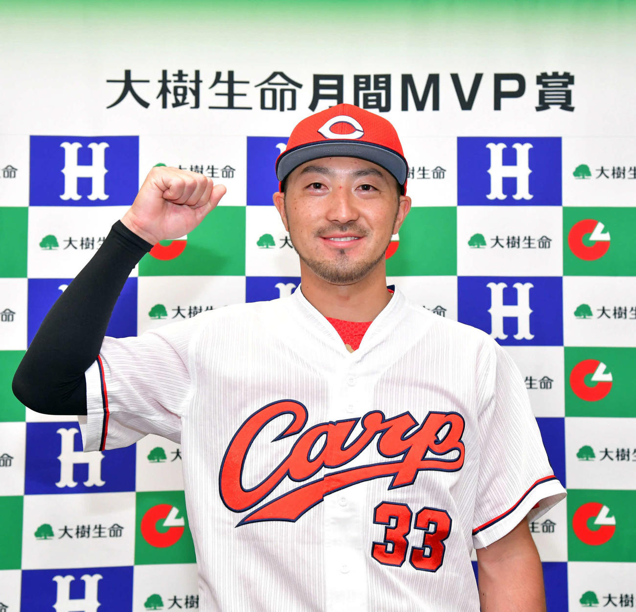 4月度月間MVPを受賞した菊池涼