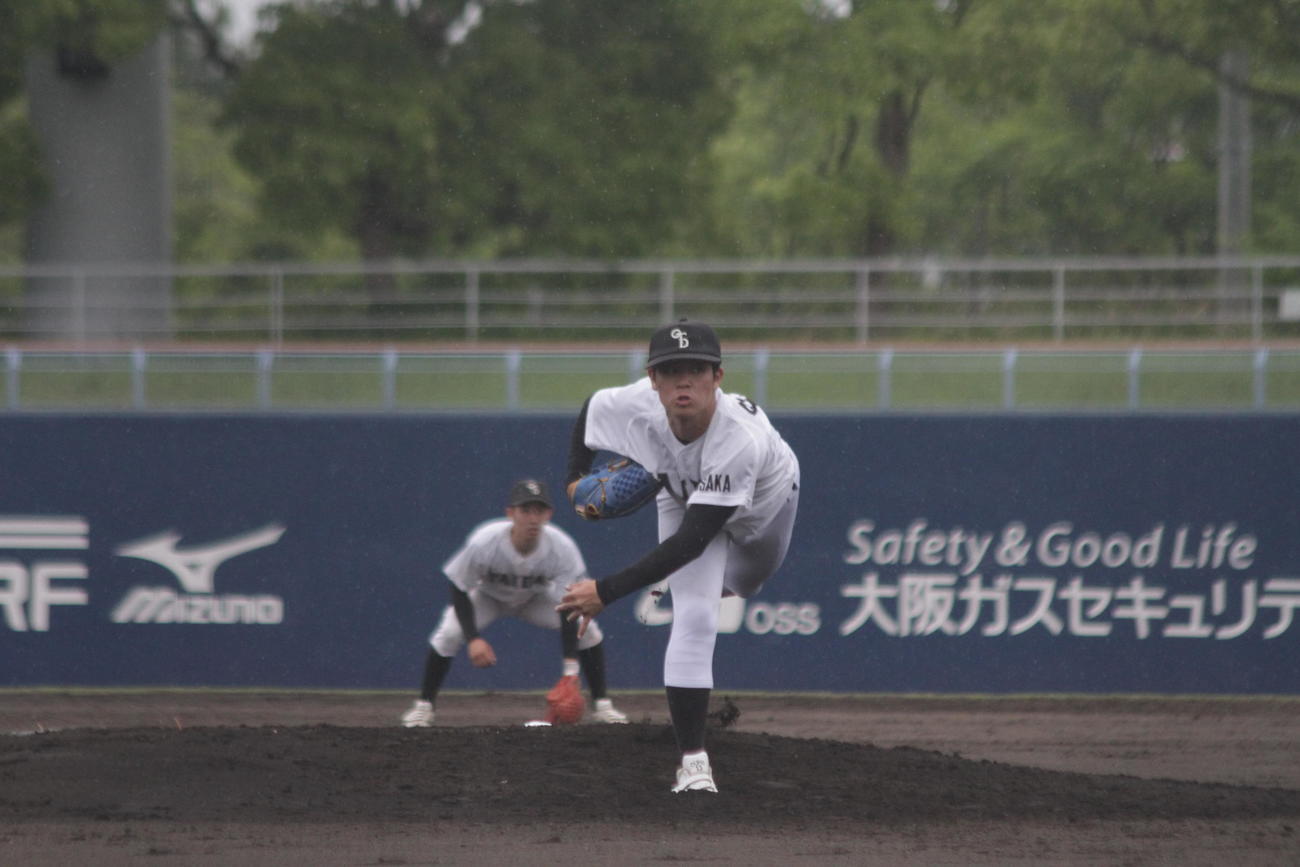 大体大の杉本壮志投手が9回3失点完投で勝利に貢献した