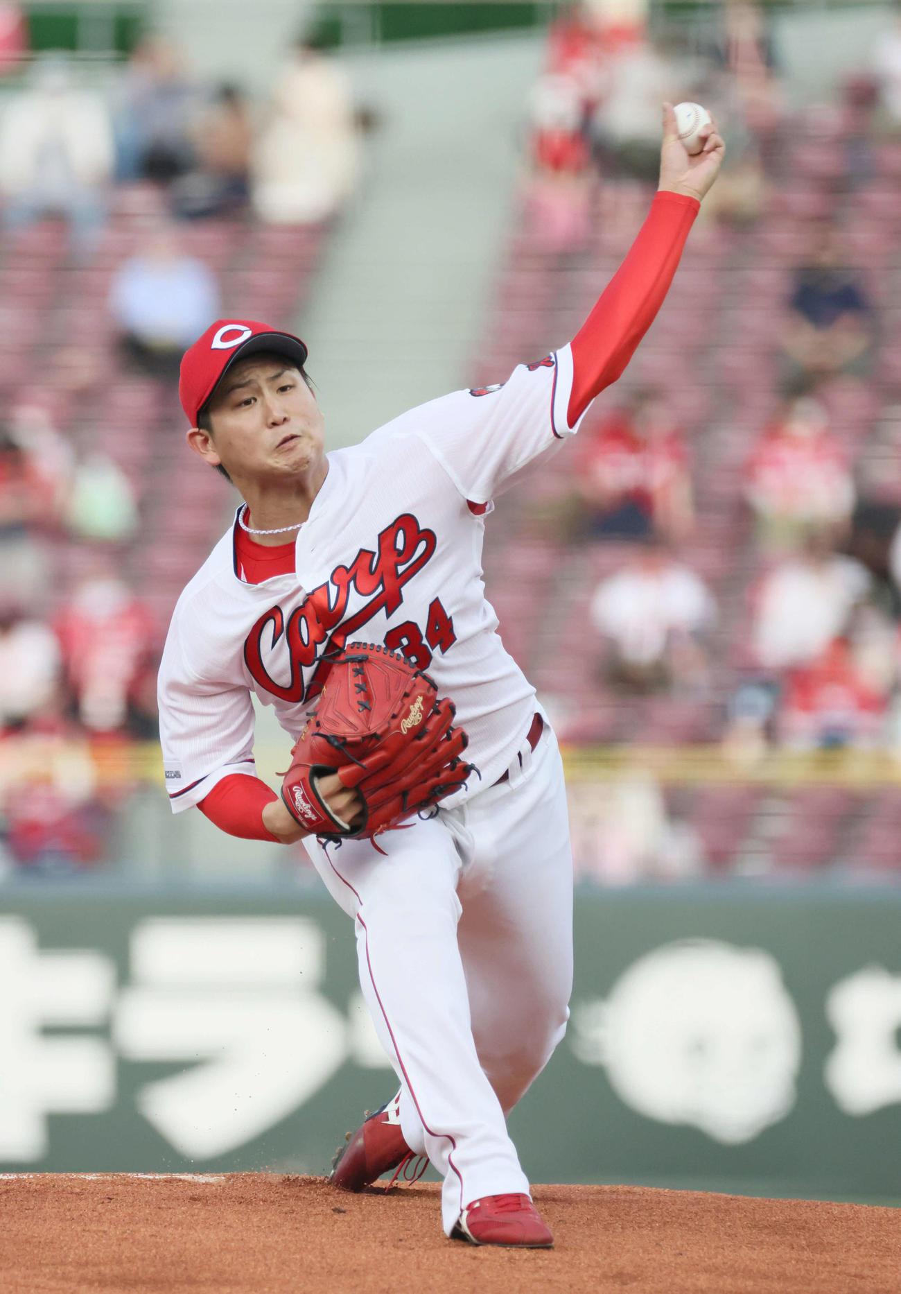 広島対DeNA　広島先発の高橋昂（撮影・加藤孝規）