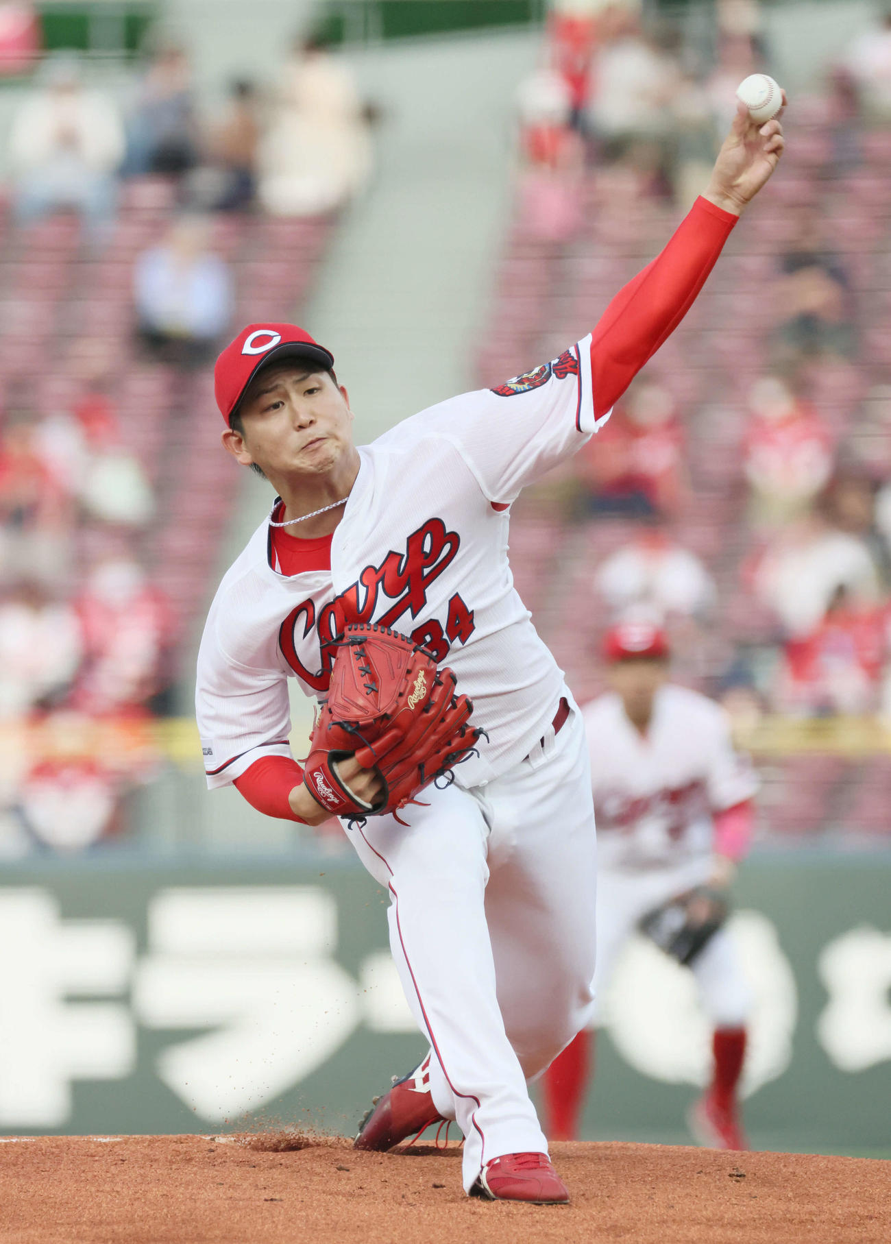 広島対DeNA 6回を2失点に抑えた高橋昂（撮影・加藤孝規））