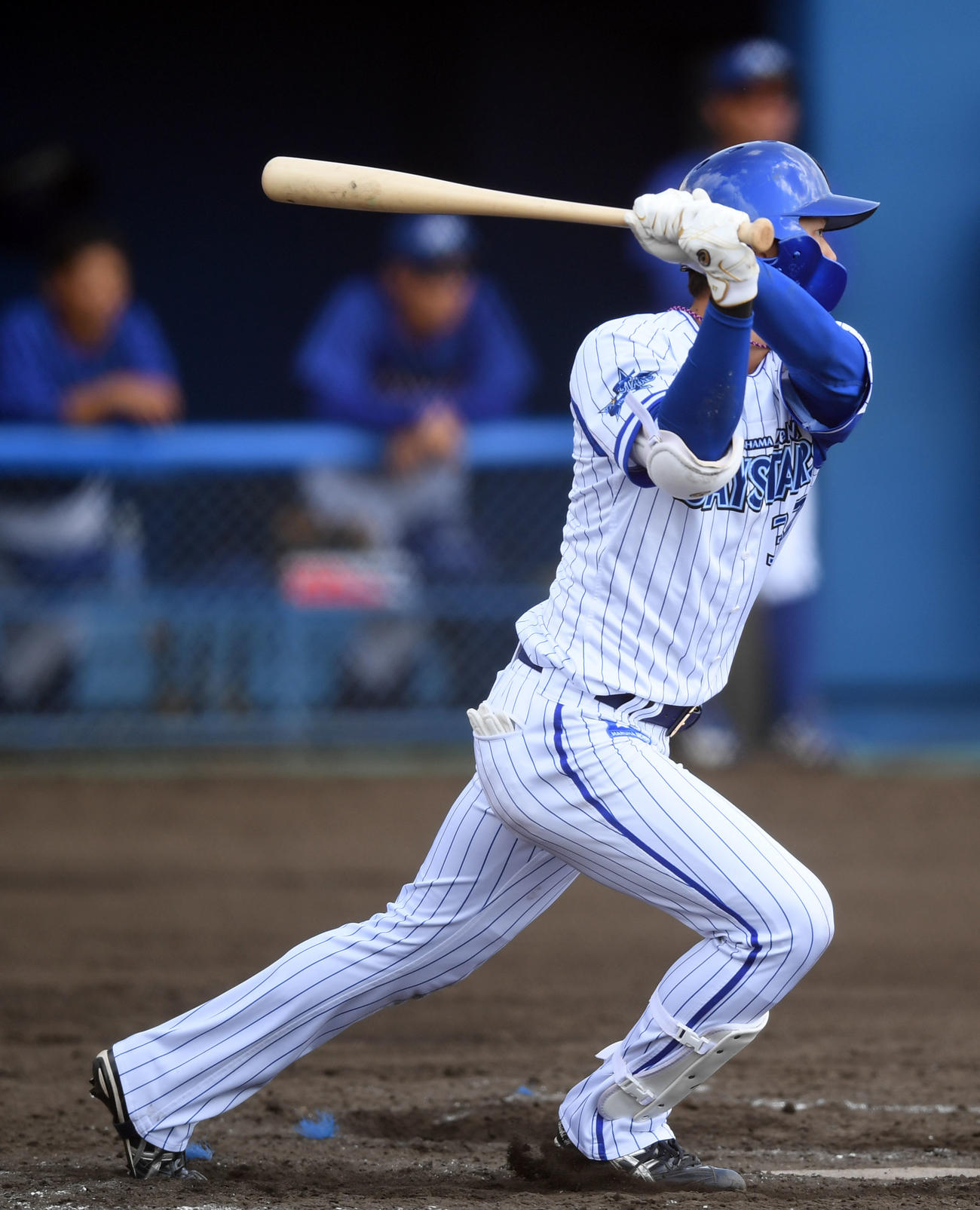 DeNA楠本泰史（2021年2月24日撮影）