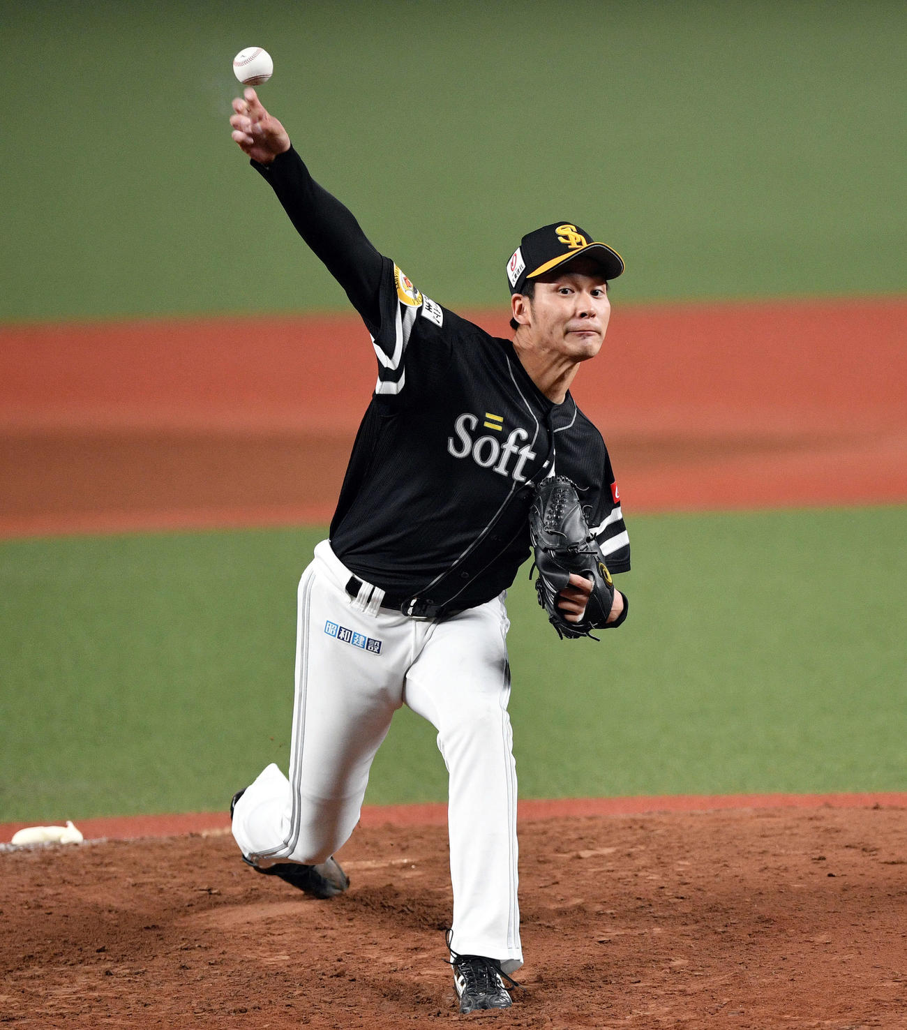 西武対ソフトバンク　6回力投を続けるソフトバンク先発の武田（撮影・滝沢徹郎）
