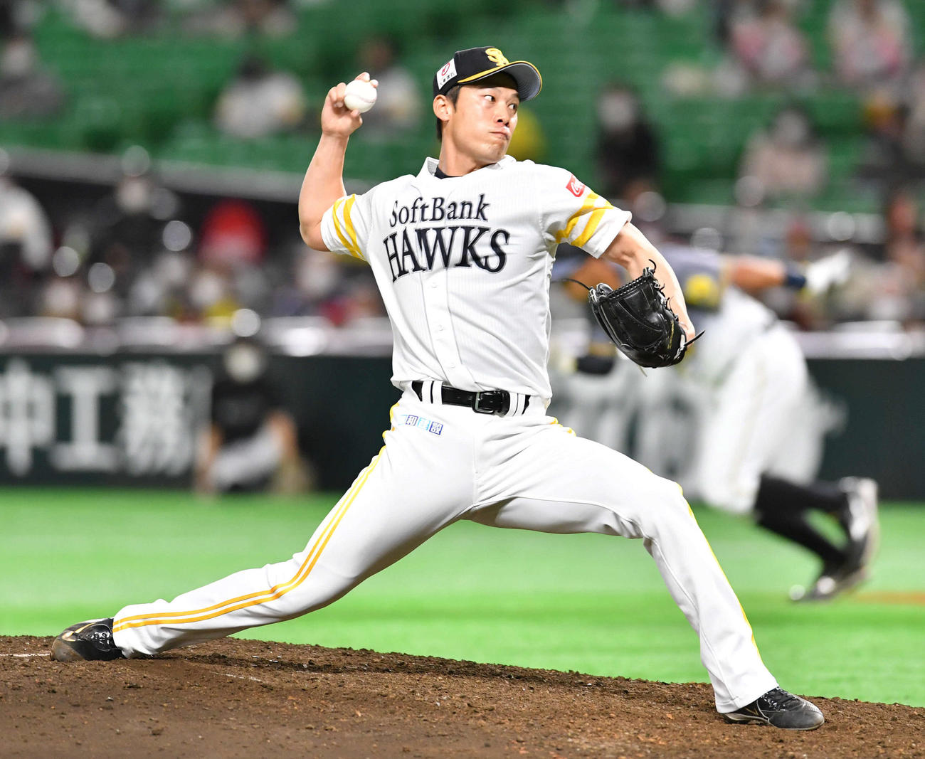 ソフトバンク岩崎翔（2021年3月5日撮影）