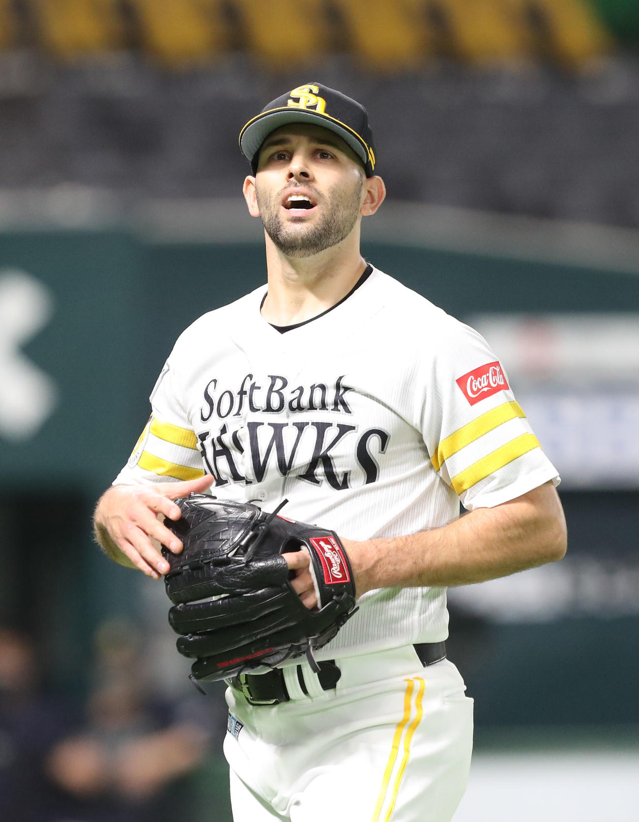 ソフトバンク対オリックス　ソフトバンク先発・マルティネス（撮影・梅根麻紀）＝2021年5月22日、福岡ペイペイドーム