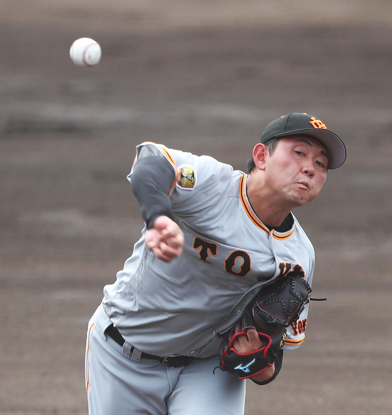 巨人平内龍太（2021年2月23日撮影）