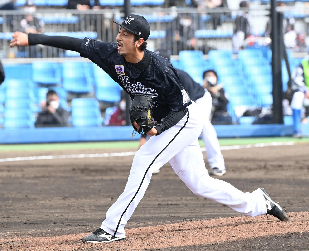 ロッテ大嶺祐太（2021年3月9日撮影）