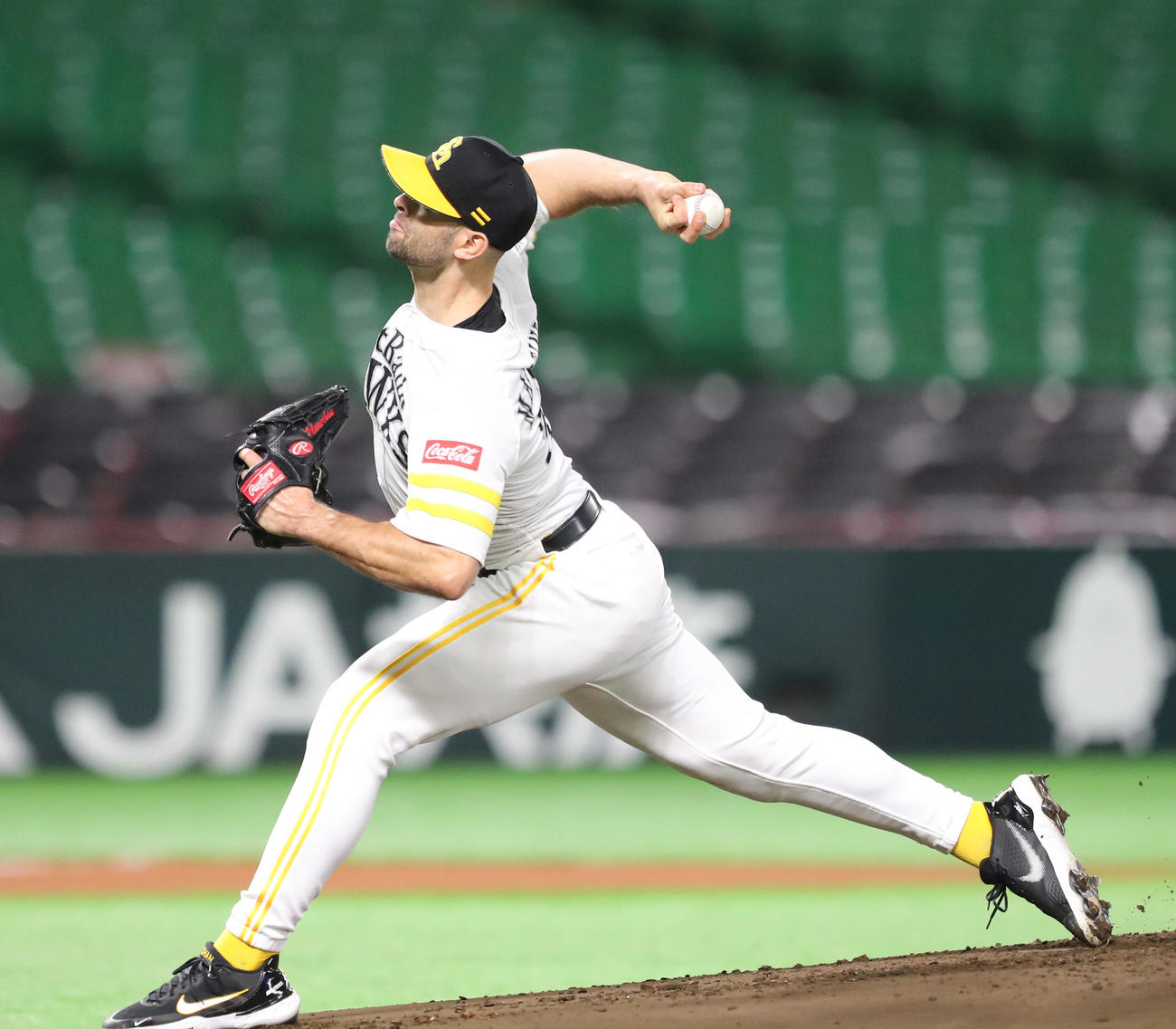 ソフトバンク先発・マルティネス（撮影・梅根麻紀）