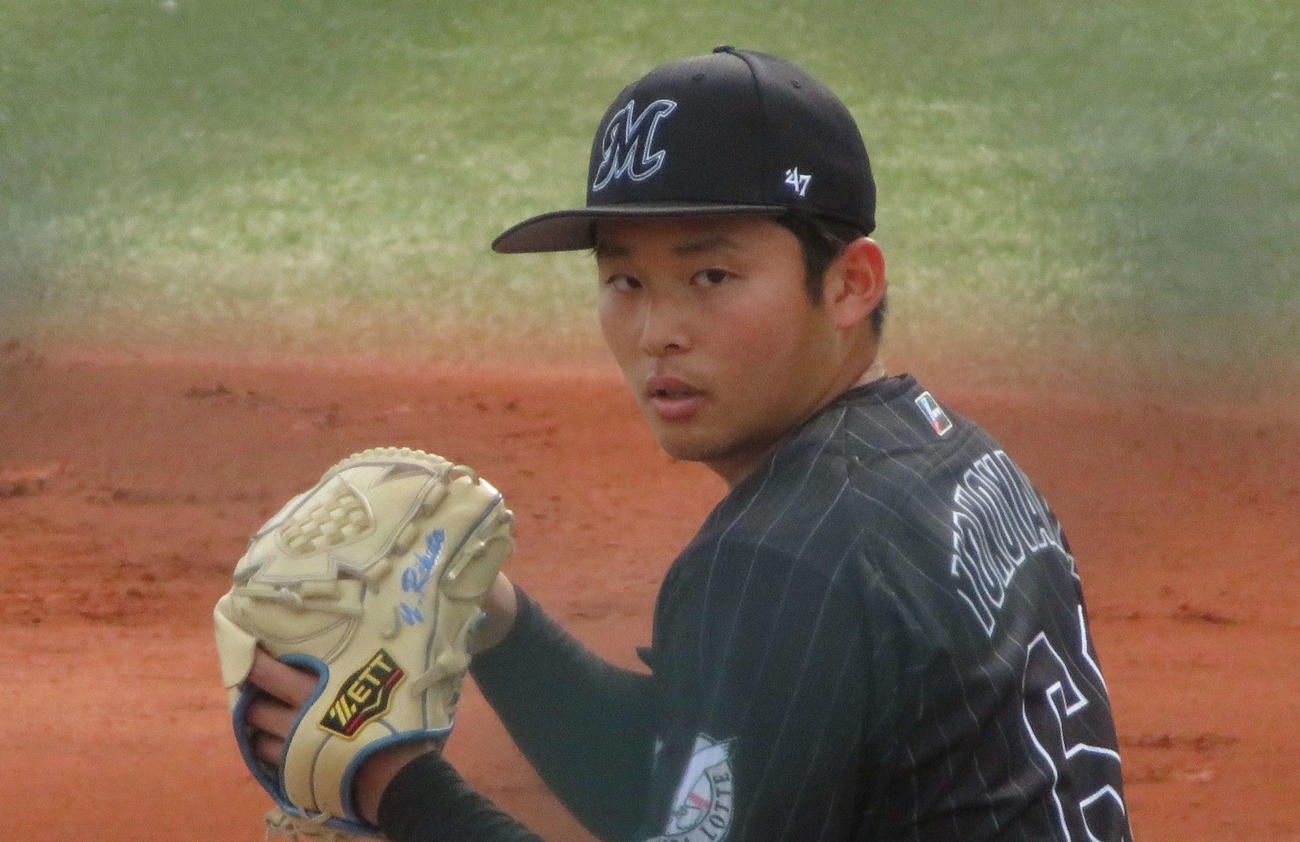 ロッテ横山陸人（2021年4月2日撮影）