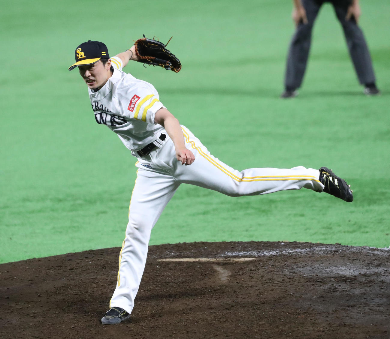 ソフトバンク対オリックス　ソフトバンク先発・和田毅（撮影・梅根麻紀）