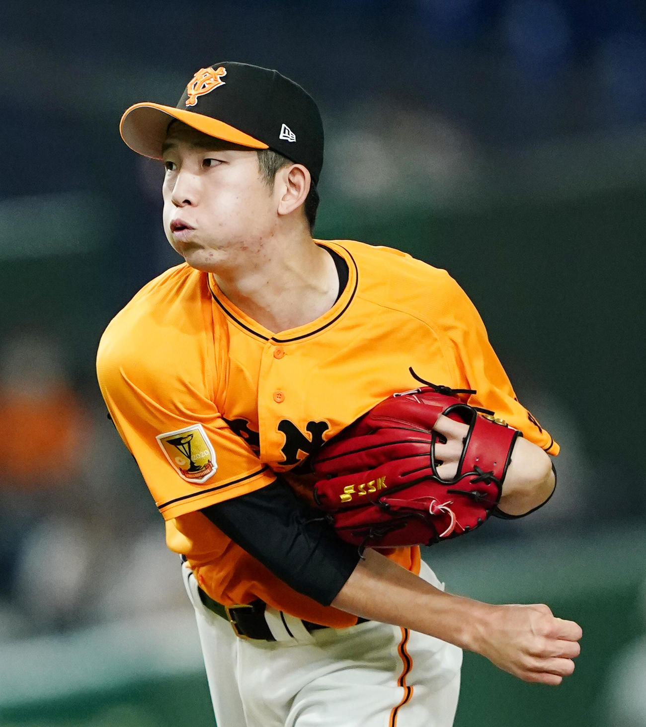巨人対楽天　巨人先発の戸郷（撮影・菅敏）