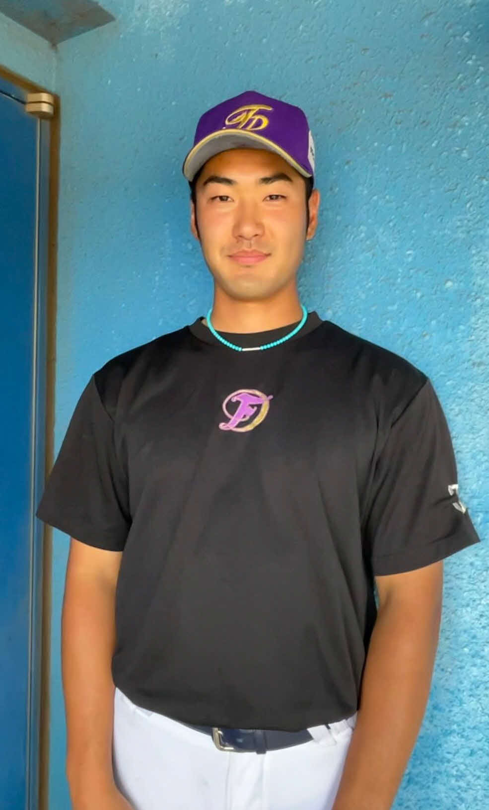 投手と外野手の二刀流に挑戦中のBC神奈川・杉浦（撮影・保坂恭子）