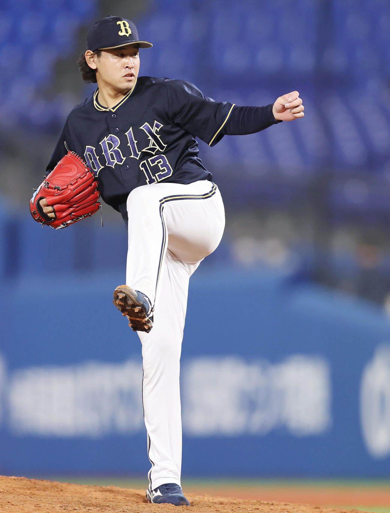DeNA対オリックス　力投するオリックス先発の宮城（撮影・垰建太）