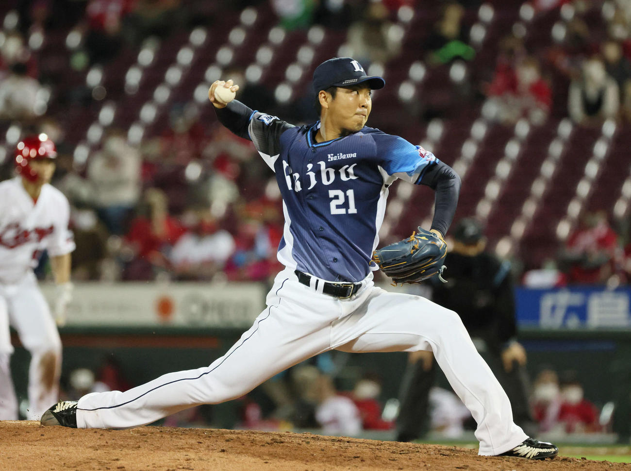 広島対西武　6回裏広島、西武二番手の十亀（撮影・加藤孝規）