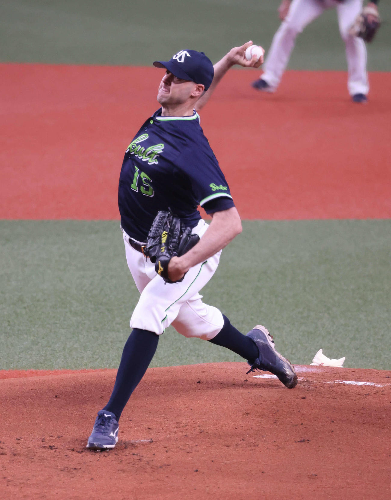 オリックス対ヤクルト　ヤクルト先発のバンデンハーク（撮影・渦原淳）